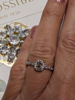 Size 7 Petite Band Yellow Citrine CZ Ring